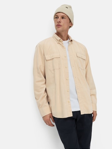 CAMEL ACTIVE Regular Fit Langarmhemd mit aufgesetzten Taschen in Beige