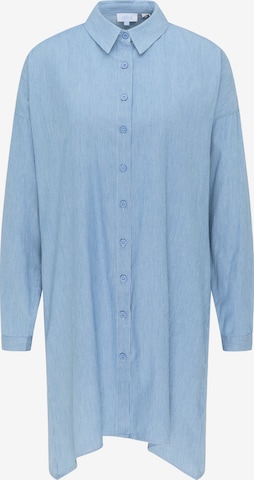 usha BLUE LABEL Shirt Dress in Blue: front