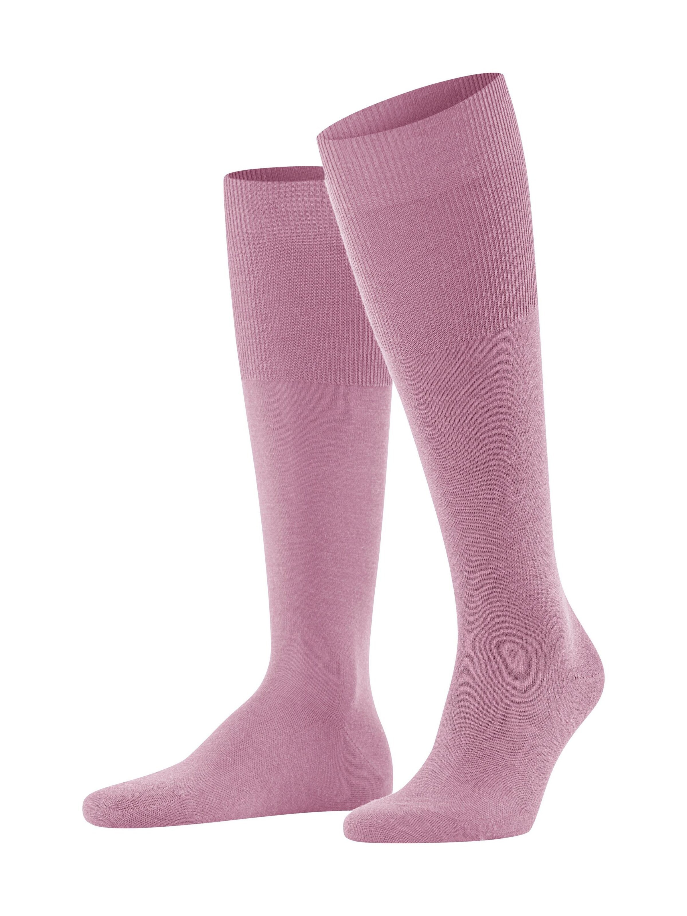 FALKE Knee High Socks 'Airport' in Pink: front