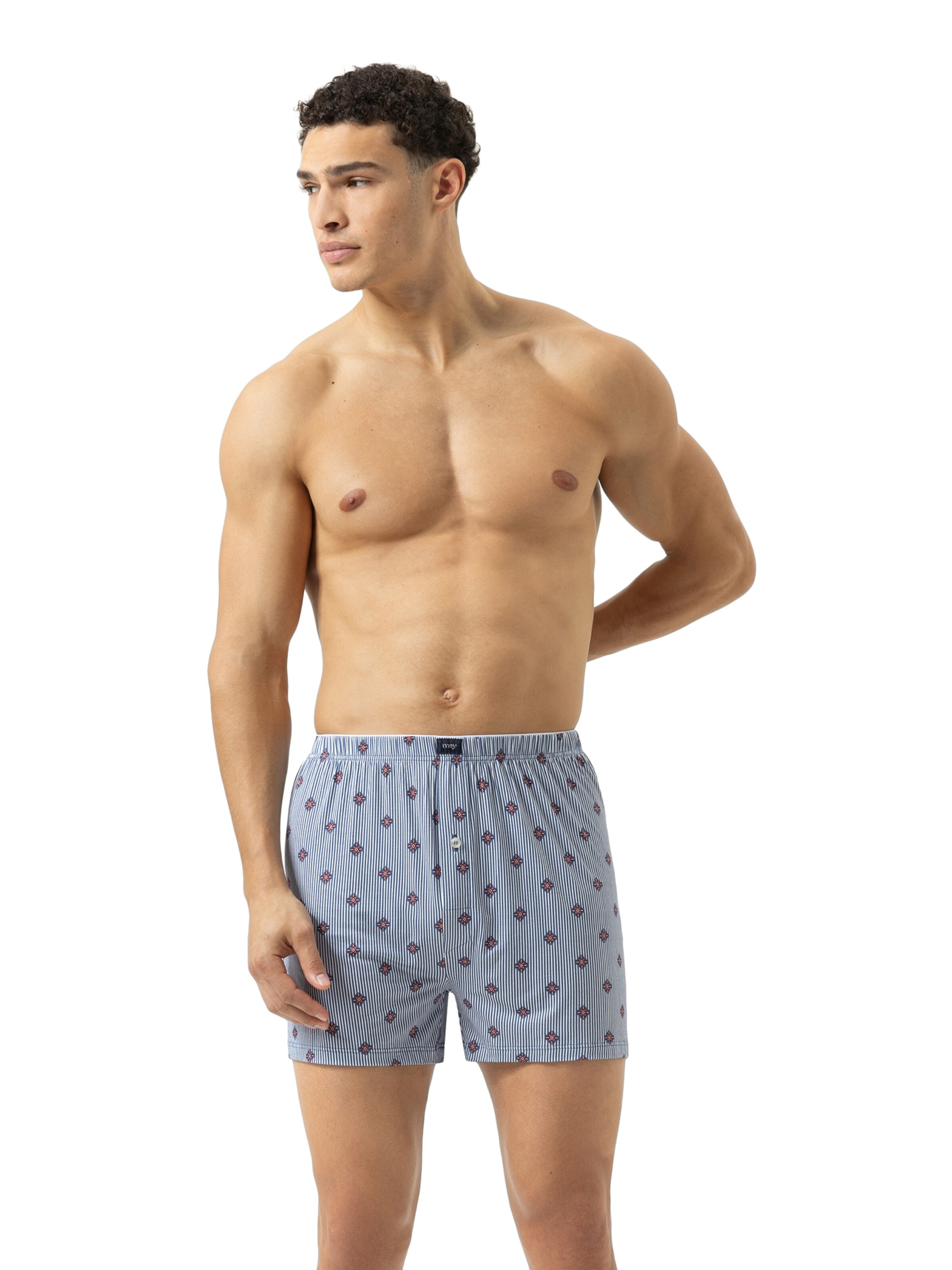 Boxers Mey en bleu : devant