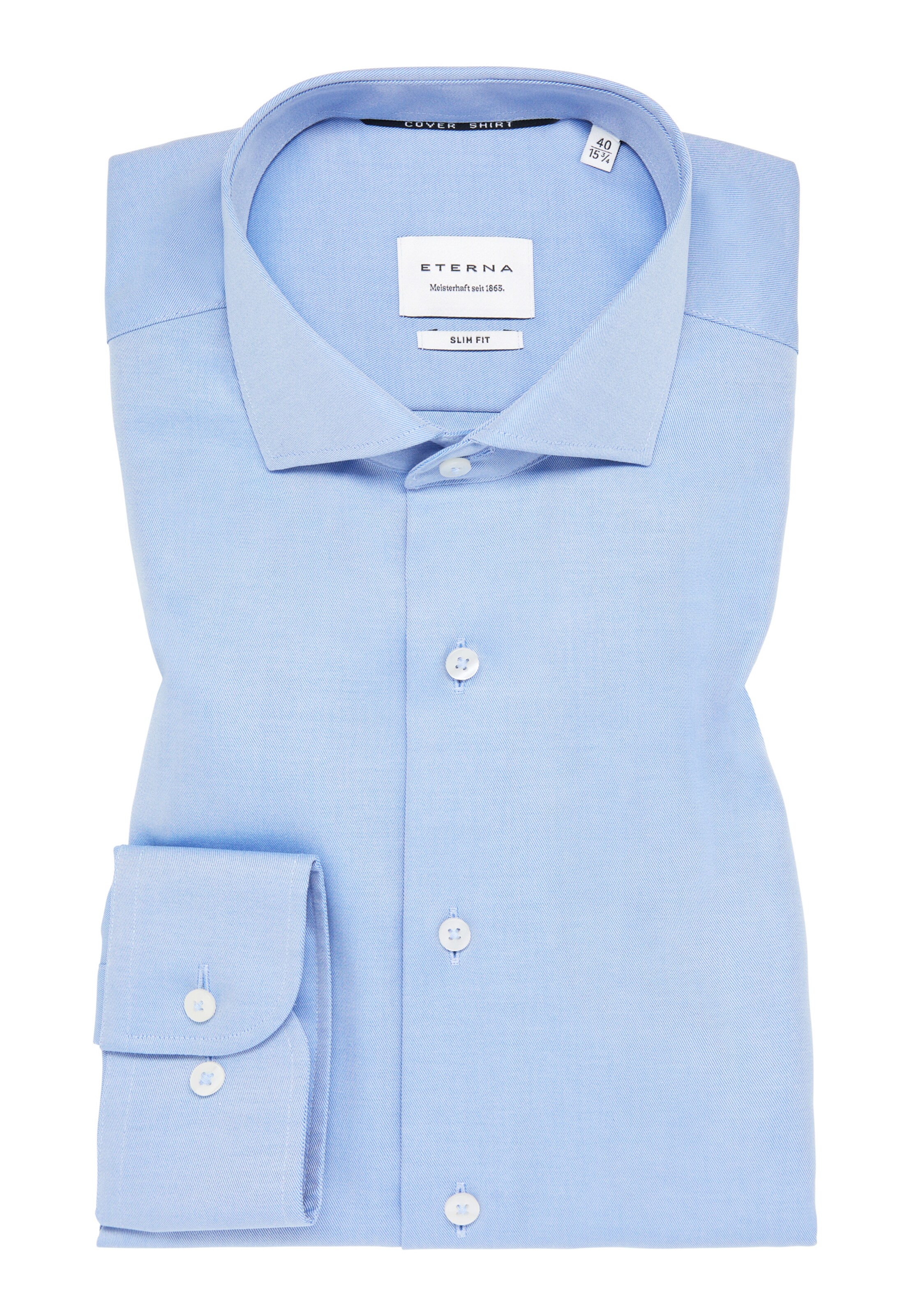 ETERNA Slim Fit Hemd in Blau