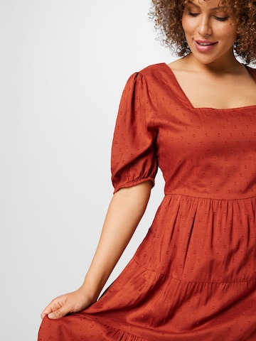 ABOUT YOU Curvy Dress 'Sina' in Brown