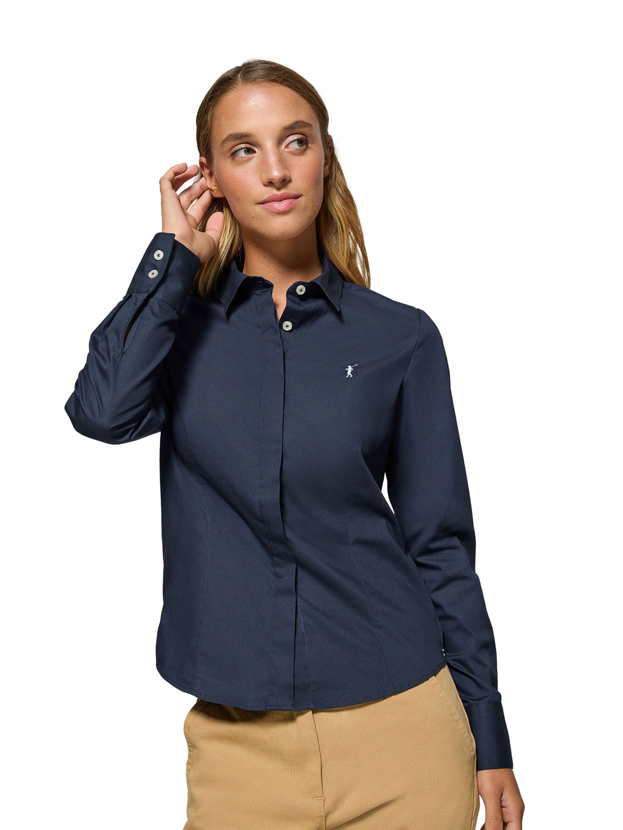 Polo Club Bluse in Blau: Vorderseite