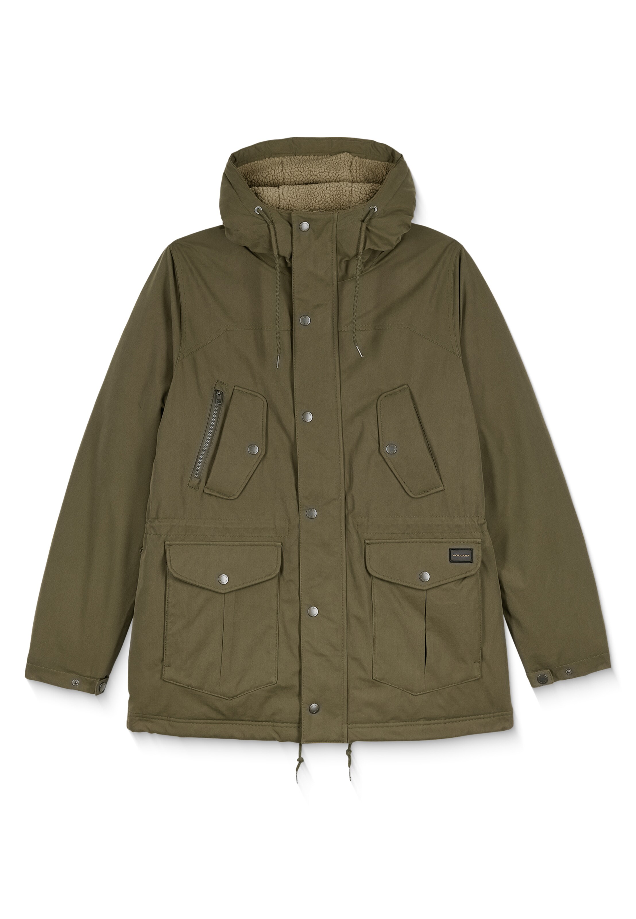 Volcom - Parka de inverno 'Starget' em verde: frente