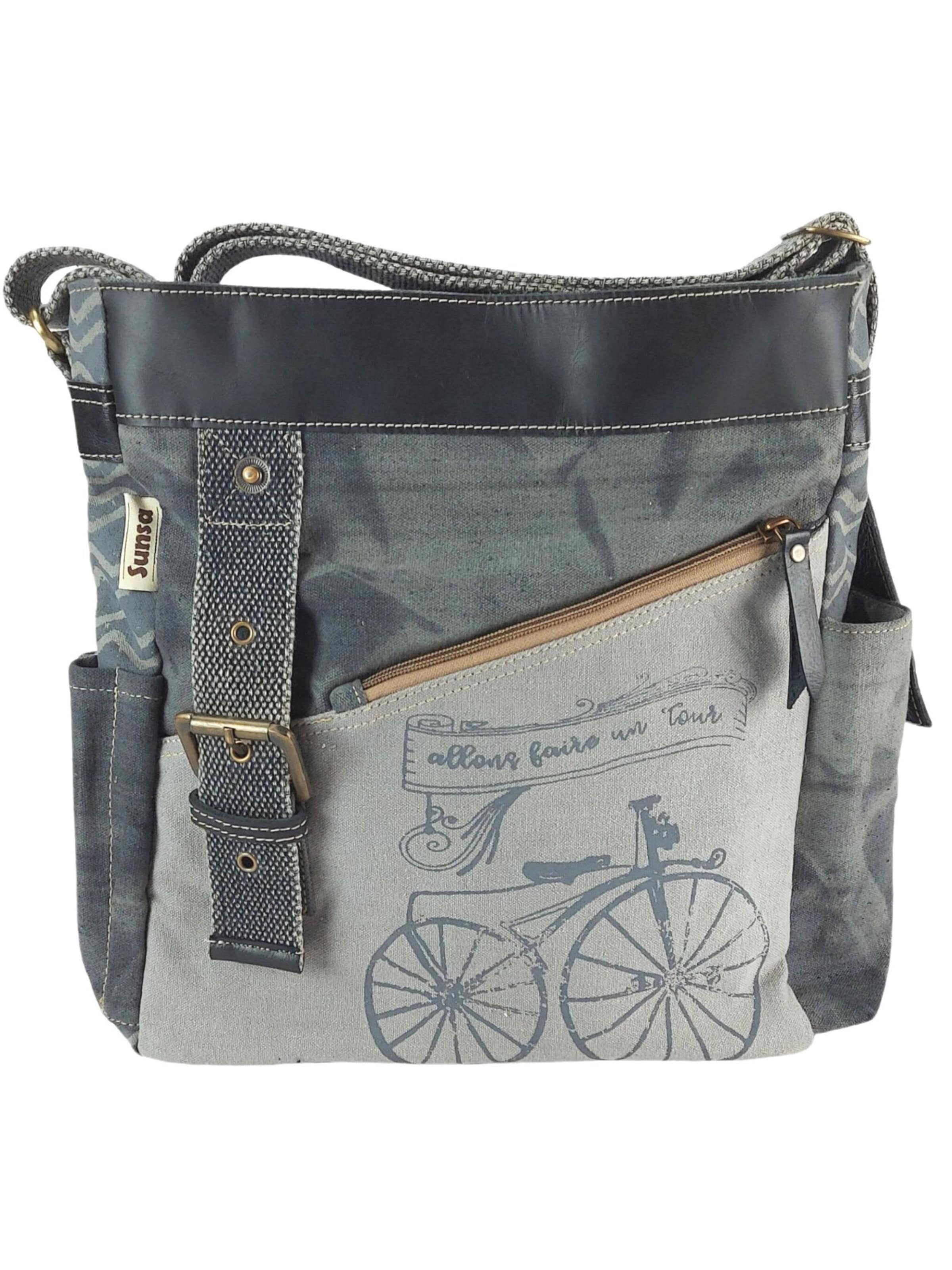 Sunsa Umhängetasche 'Sunsa'‌‌‌‌‌‌‌‌ in Grau: Vorderseite