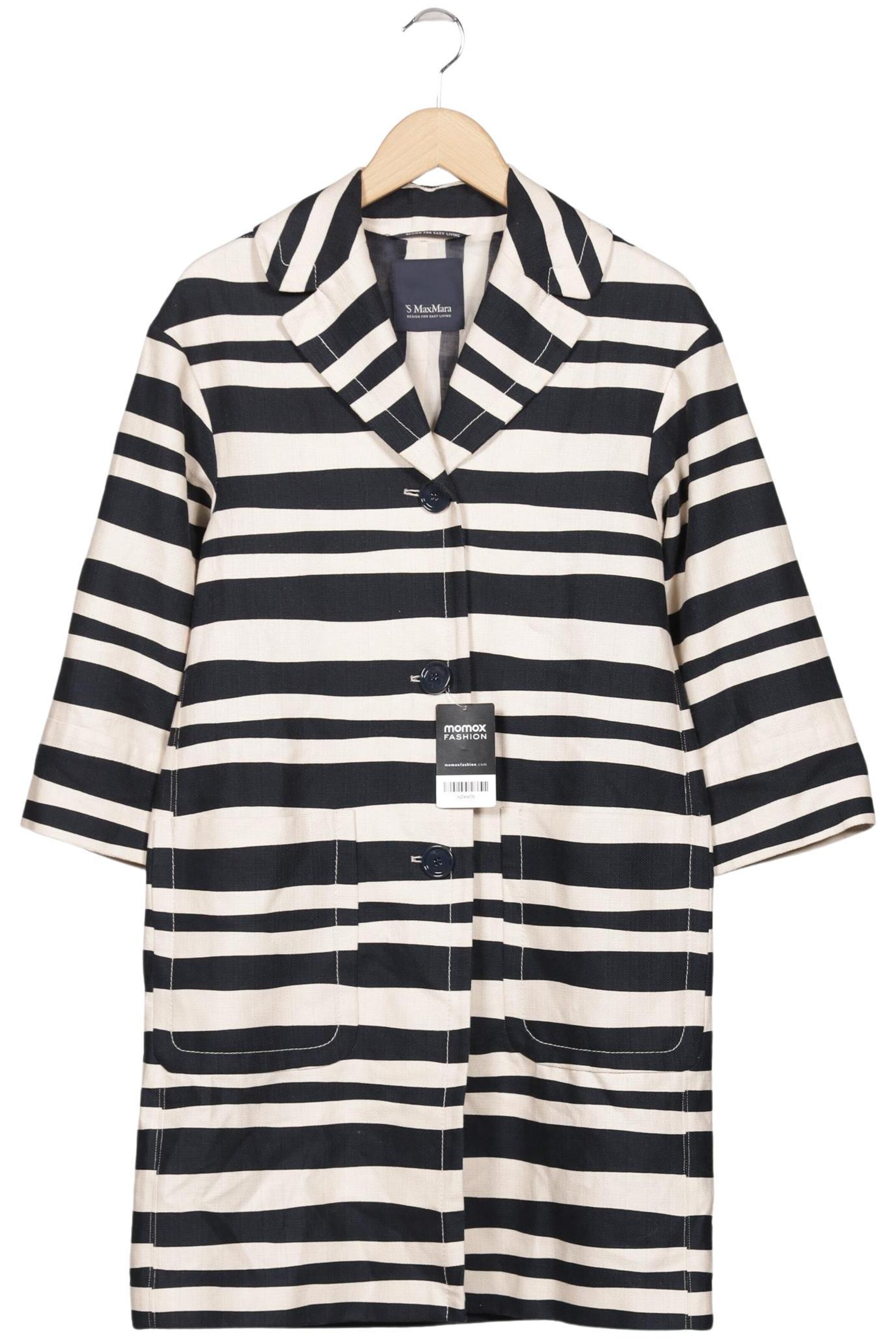 Max Mara Mantel XXXS-XXS in Mischfarben: Vorderseite