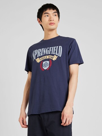 Springfield T-Shirt in Blau: Vorderseite