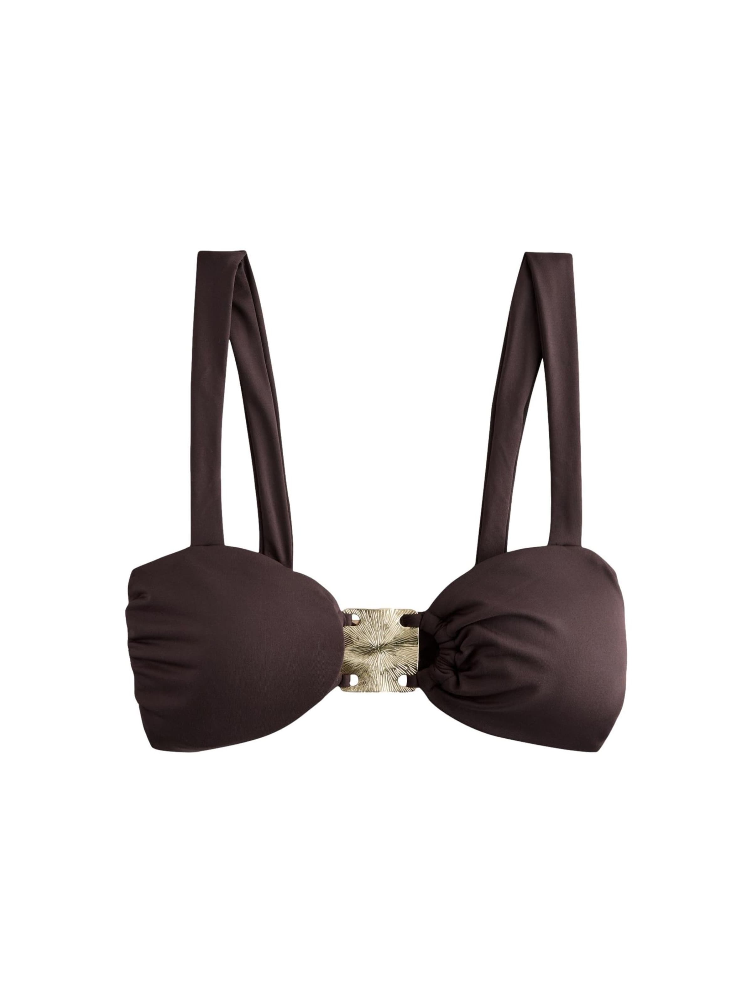 Top per bikini di Next in marrone: frontale