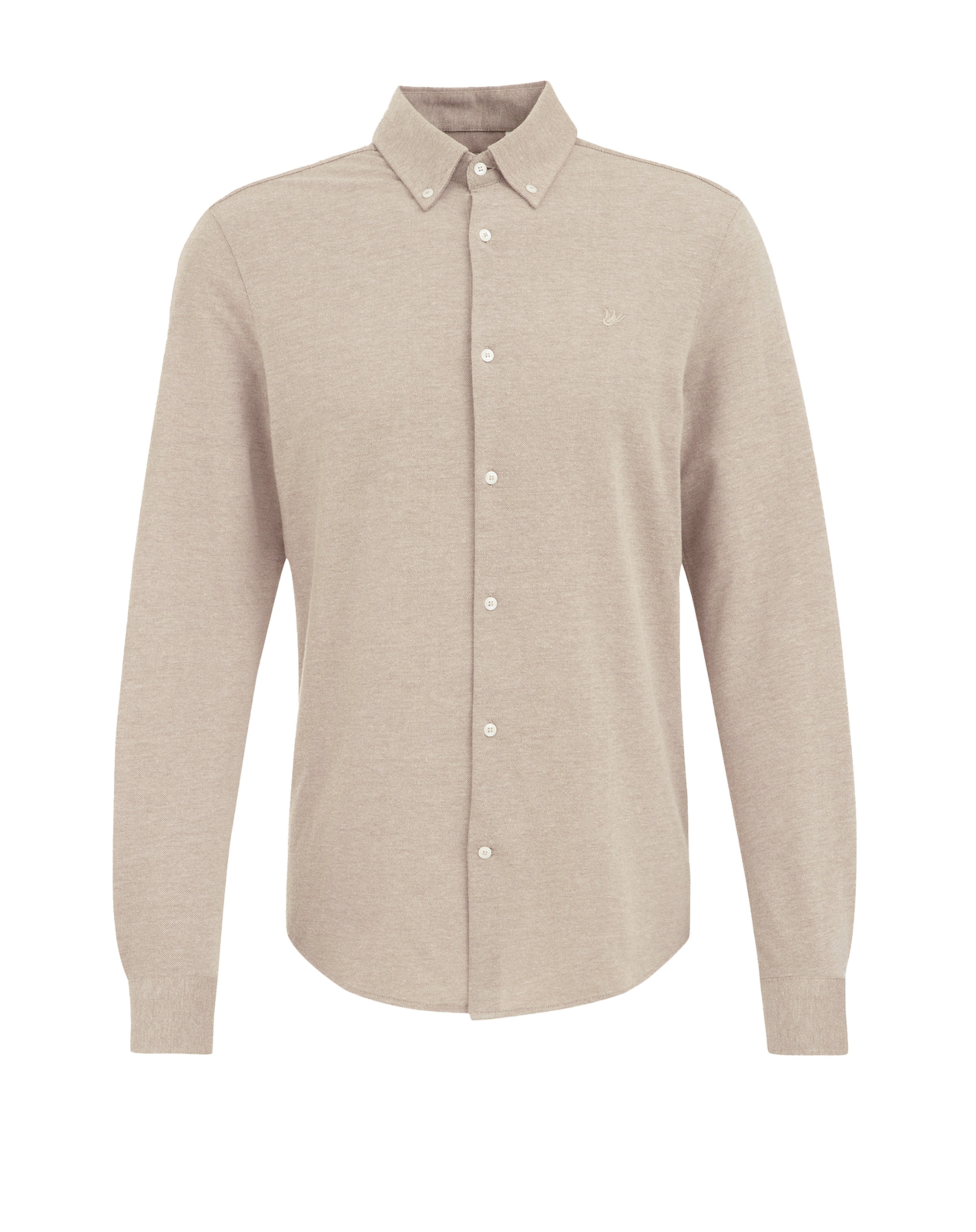 WE Fashion Triiksärk, värv beež: eest vaates