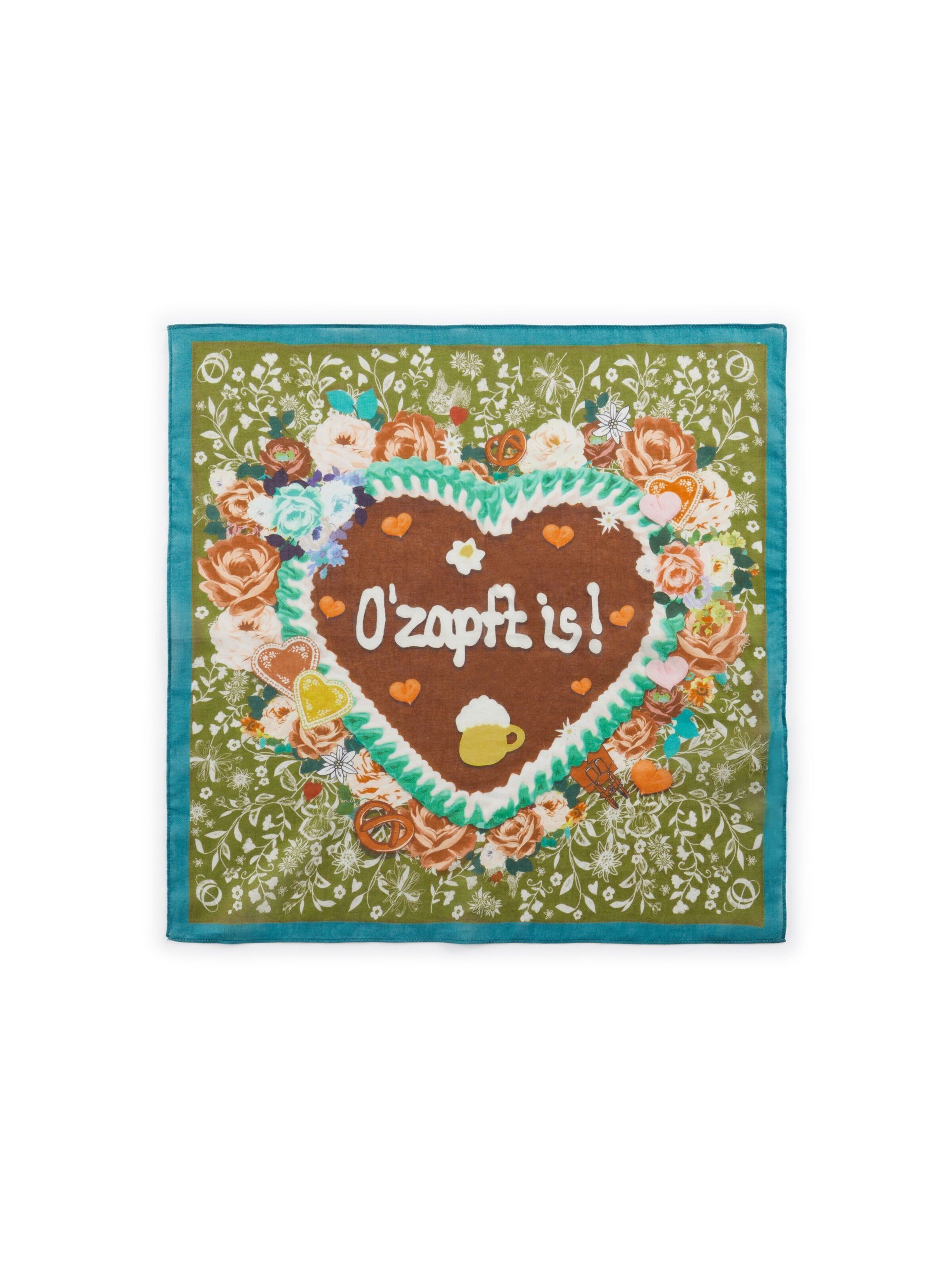 CODELLO Traditional shawl in Green