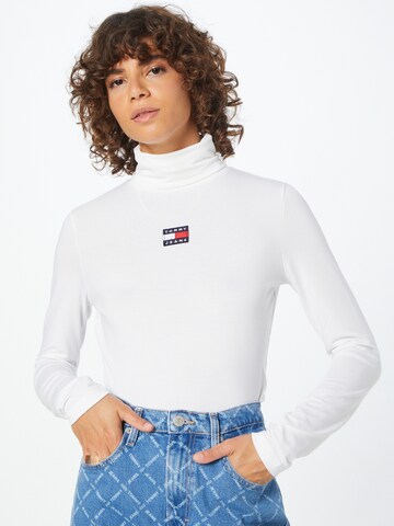 Tricou de la Tommy Jeans pe alb: față