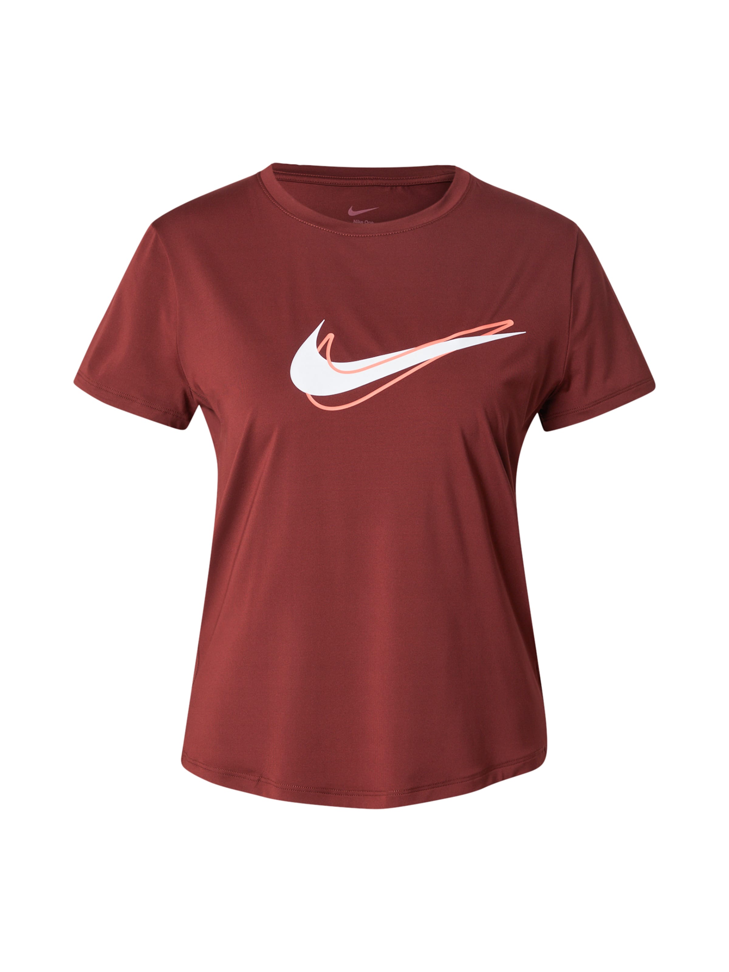 raudona NIKE Sportiniai marškinėliai 'ONE SWSH': priekis