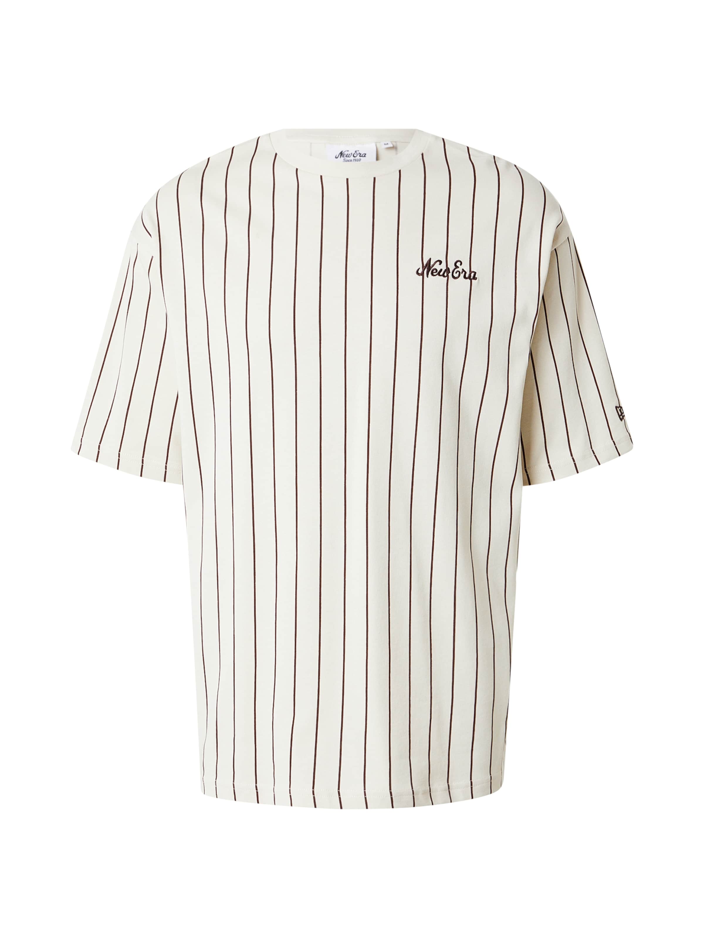 NEW ERA T-shirt i kräm / brun, Produktvy