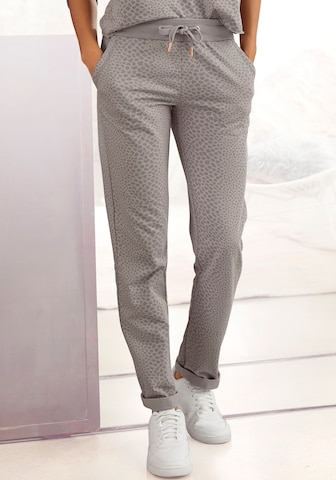 LASCANA Regular Pants in Grey: front