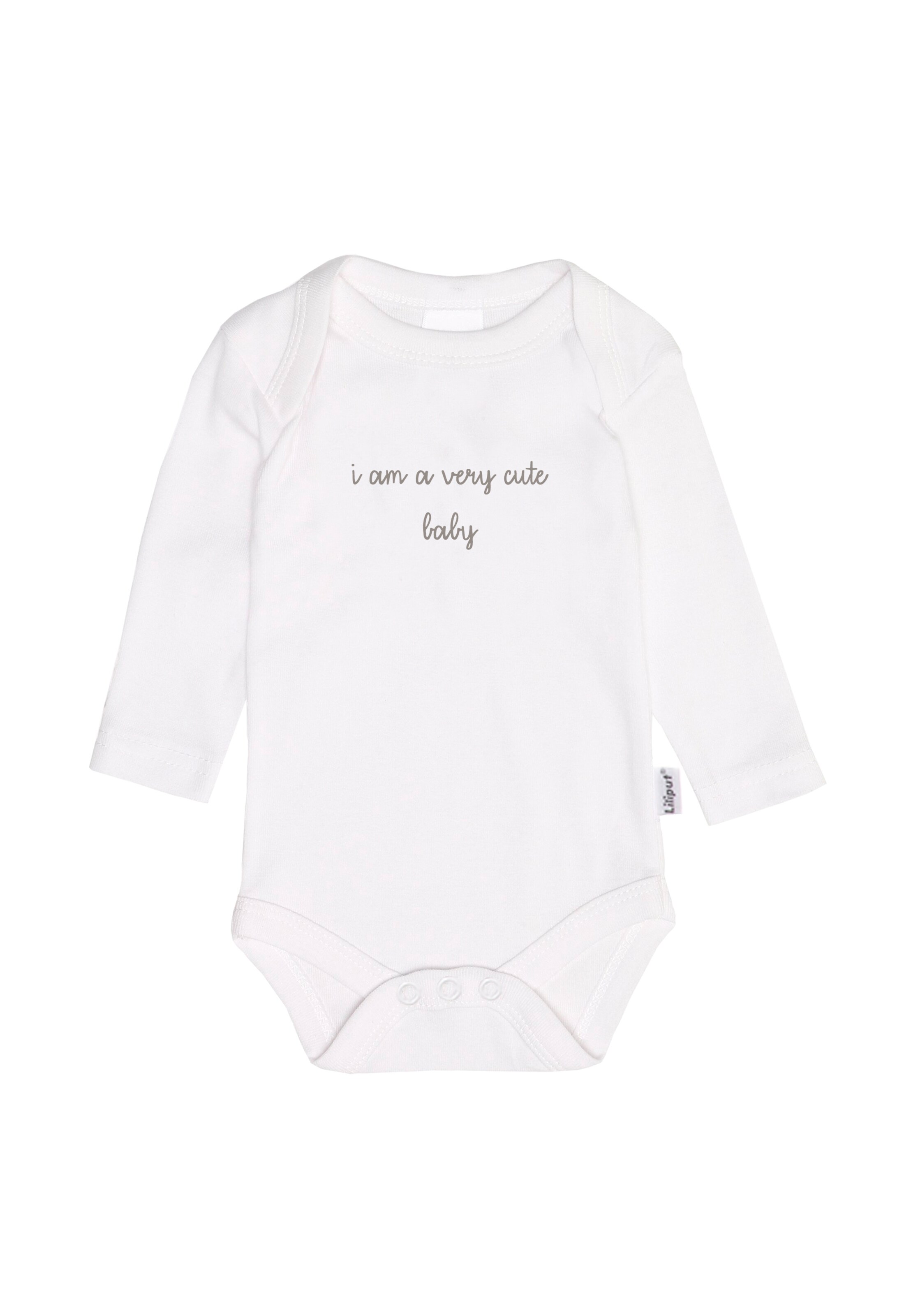 LILIPUT Romper/Bodysuit 'Very Cute Baby' in White