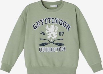 NAME IT Sweatshirt 'Harry Potter' in Grün: predná strana
