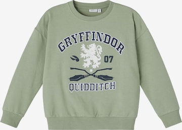 NAME IT Sweatshirt 'Harry Potter' in Groen: voorkant