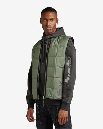 G-Star RAW Bodywarmer in Groen: voorkant