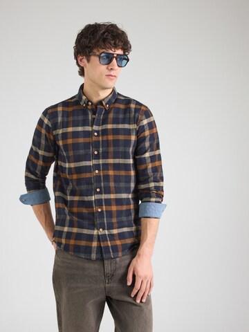 Kronstadt Средняя посадка Рубашка 'Johan' в Синий: спереди