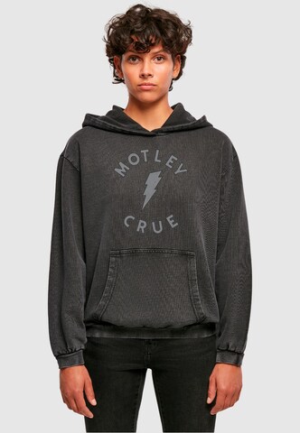 Sweat-shirt 'Motley Crue - Bolt World Tour' Merchcode en noir : devant