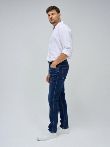 Coupe slim Jean Salsa Jeans en bleu