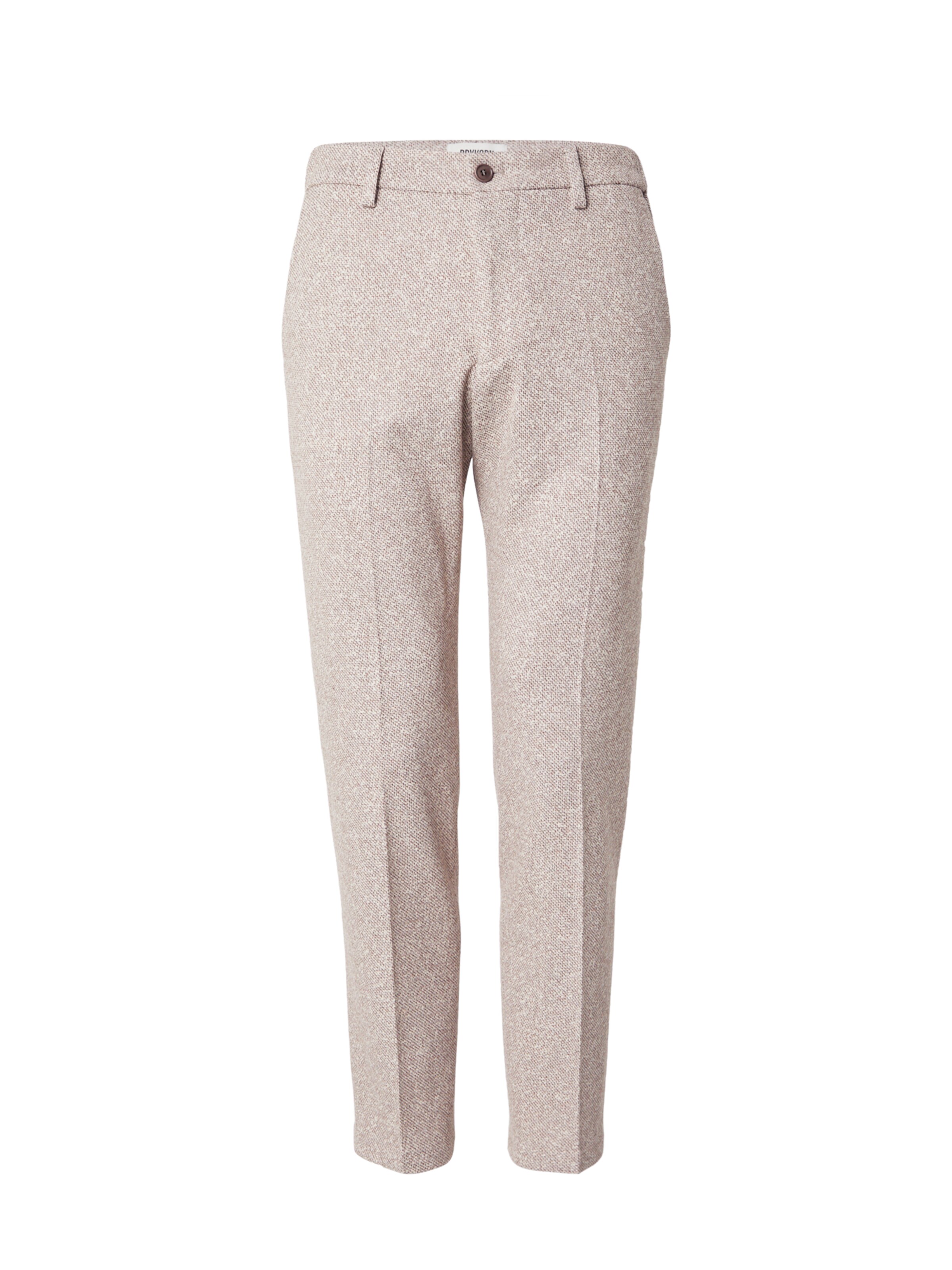 DRYKORN Slimfit Bukser med fals 'Ajend' i brun: forside