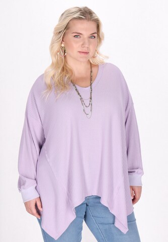 T-shirt IZIA en violet : devant