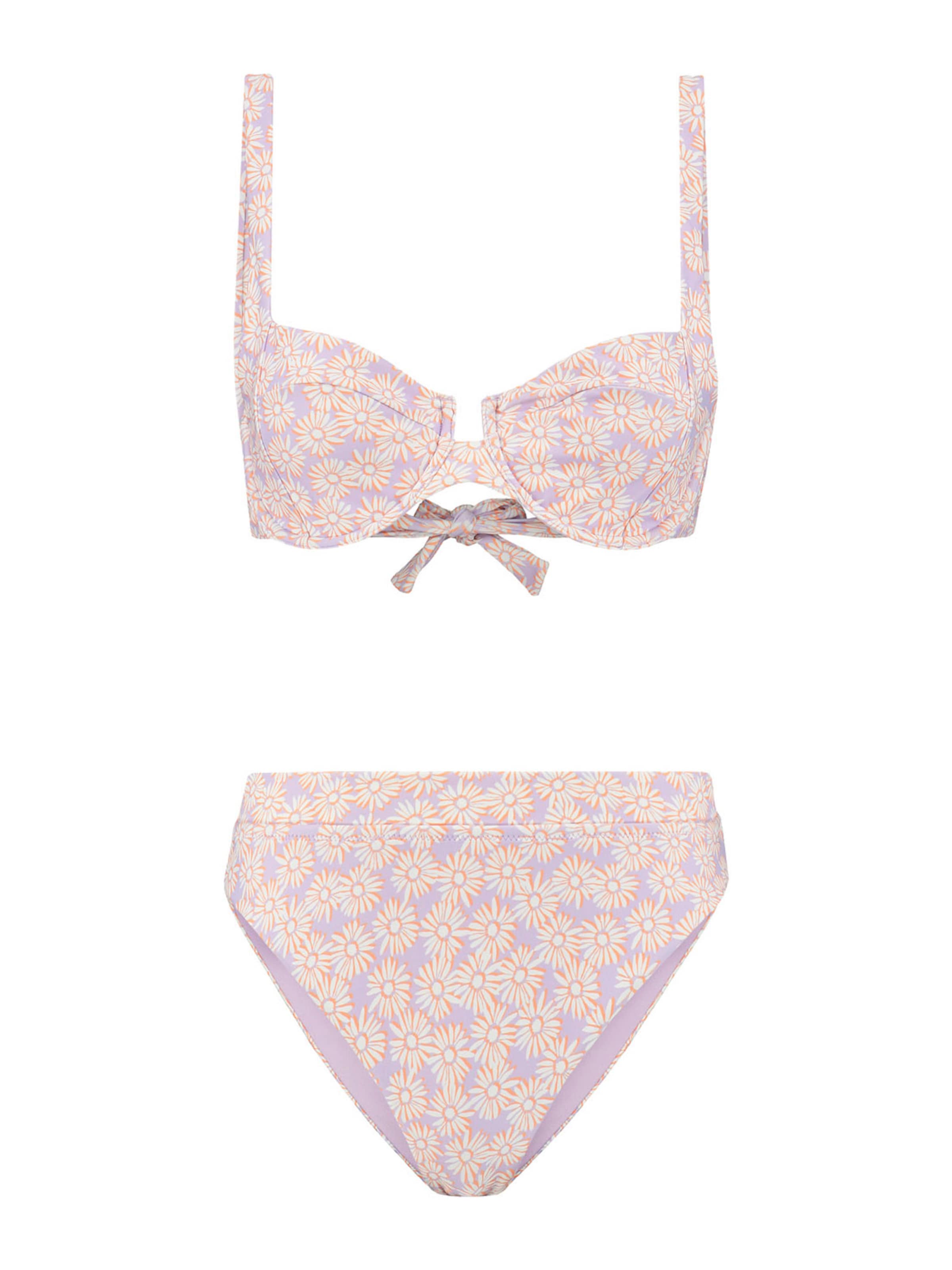 Sutien de tricou Costum de baie două piese 'DAISY' de la Shiwi pe mov: față