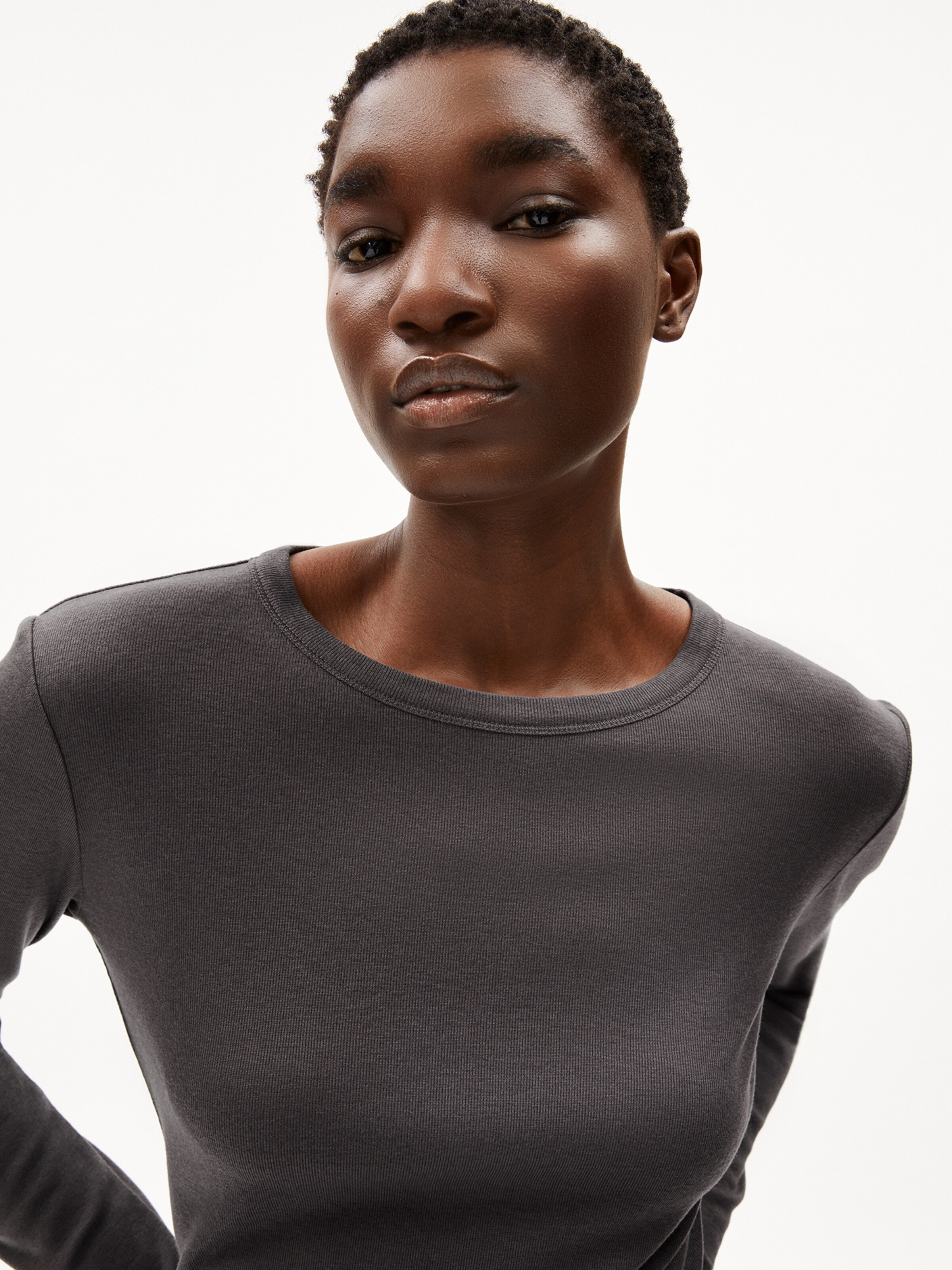 ARMEDANGELS Shirt ' MAIAA LUANNAA ' in Black: front