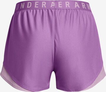 UNDER ARMOUR Regular Workout Pants 'Play Up' in Purple