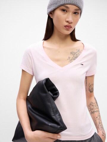 rožinė Tommy Jeans Marškinėliai