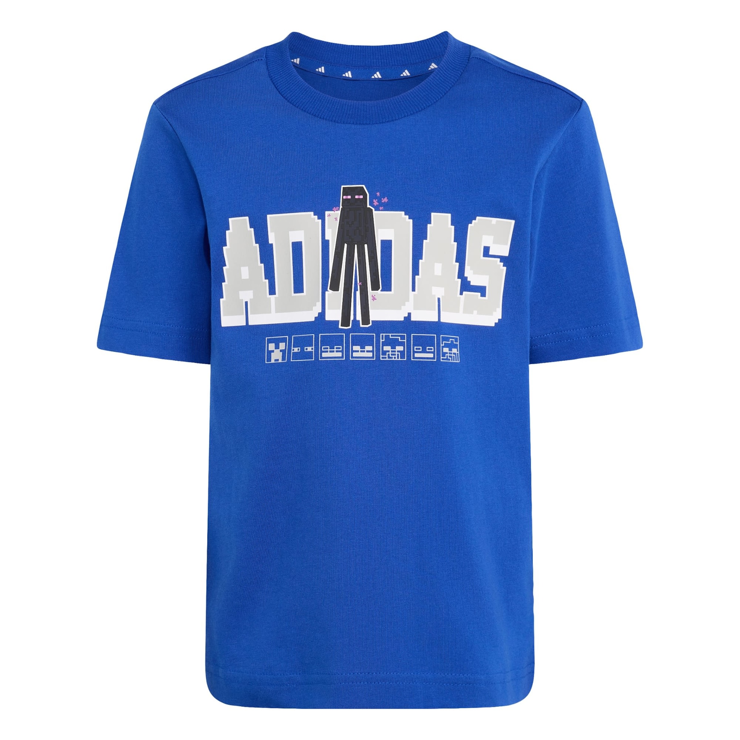 ADIDAS SPORTSWEAR - Camisa funcionais 'Adidas x Minecraft' em azul: frente