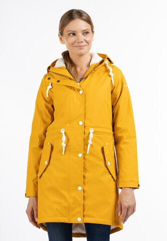 DreiMaster Maritim Between-Seasons Parka in Yellow: front