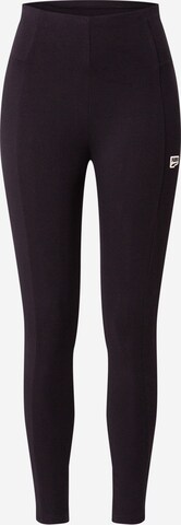 PUMA Skinny Workout Pants in Black: front