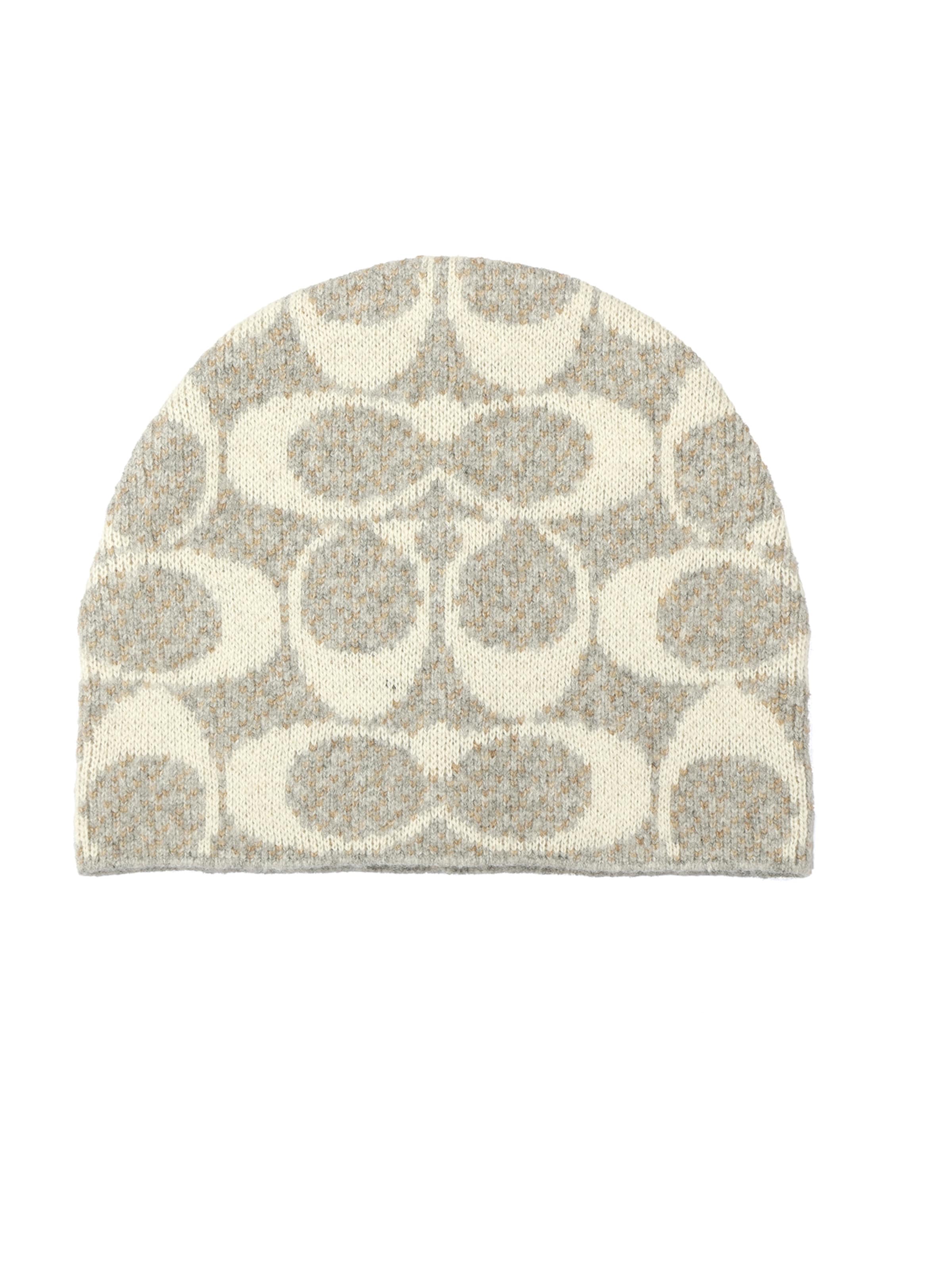 COACH Mütze in Grau: Vorderseite