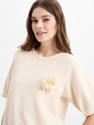 Cartoon Dress ' ' in Beige