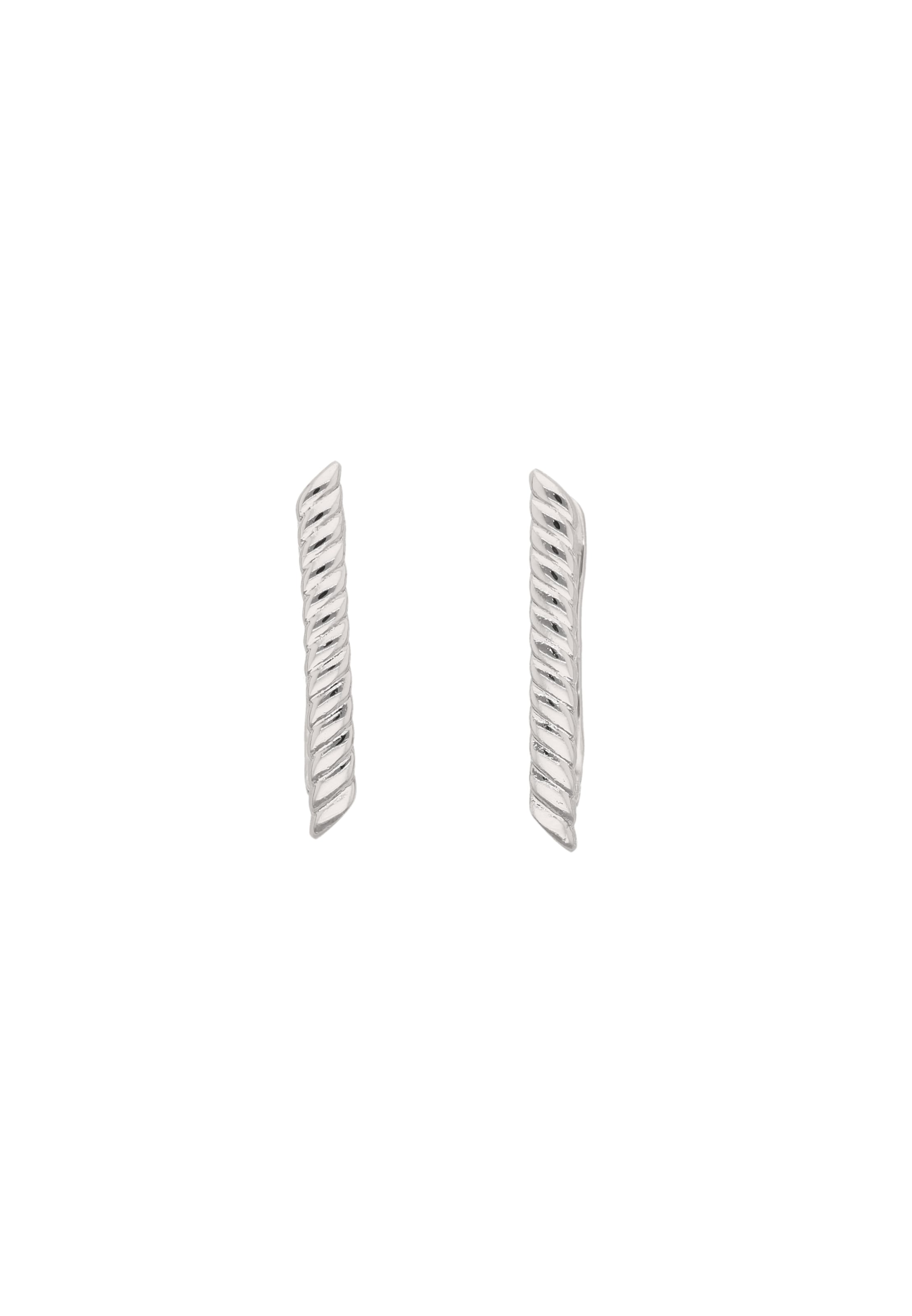 IZIA - Pendientes en plata: frente