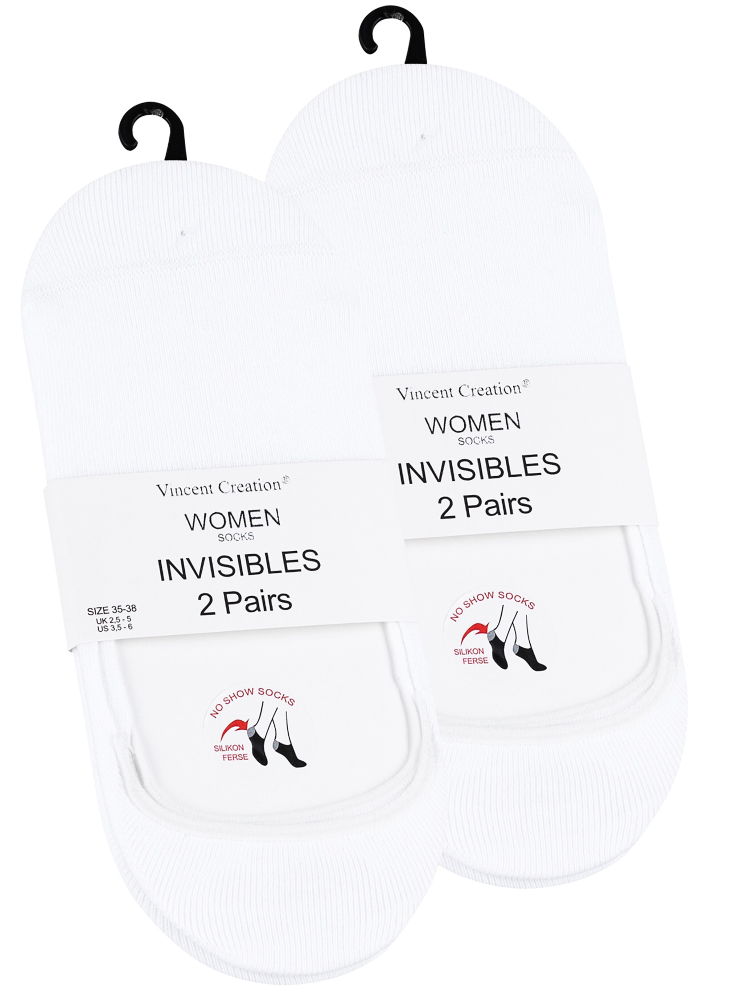 Vincent Creation - Meias curtas em branco