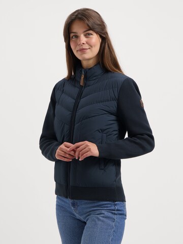 Travelin Gebreid vest 'Dana' in Blauw: voorkant