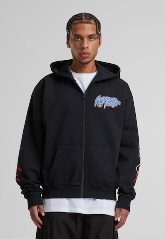 Forgotten Faces Sweat jacket 'Courage Defines' in Black: front