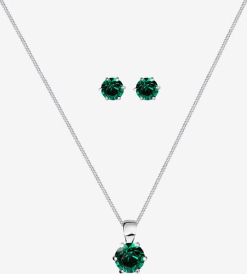 ELLI Sieraden set in Groen: voorkant