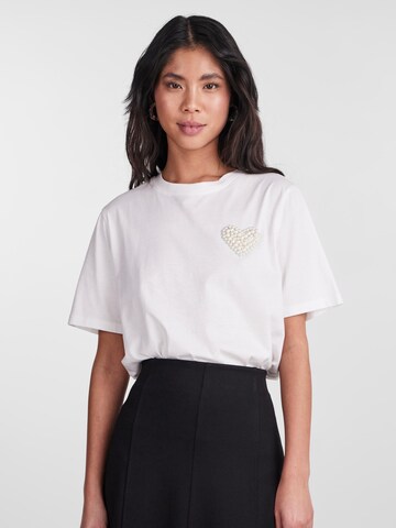 PIECES Shirt 'RIA' in White: front