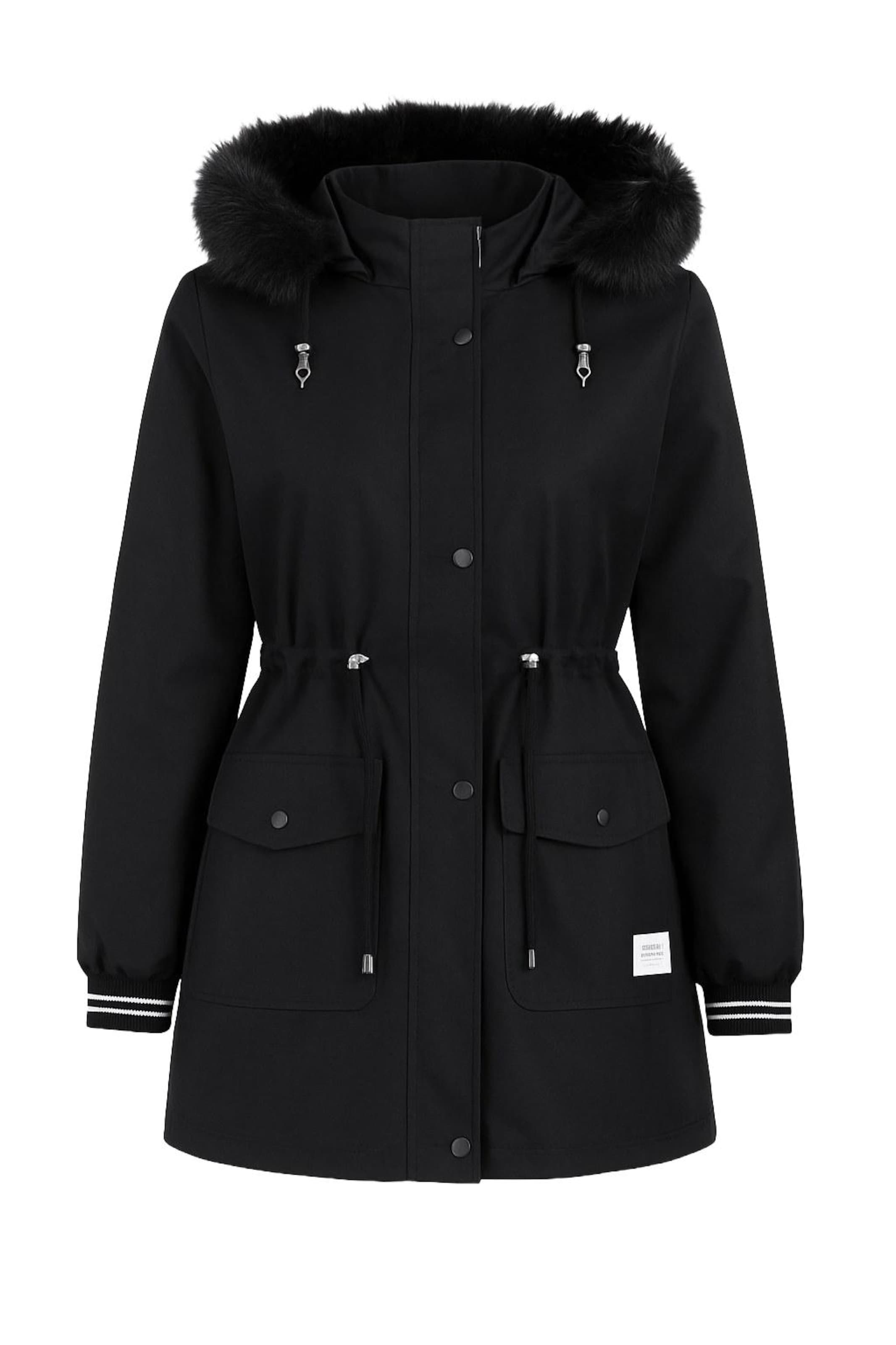 MODAMIHRAM Winter parka in Black: front