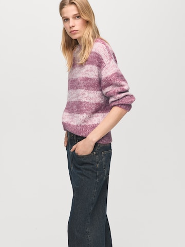 MANGO Oversize pulóver 'Sunyside' - rózsaszín: elől