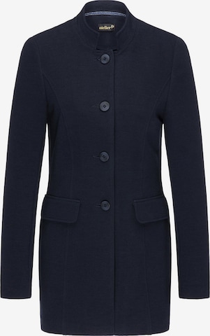 Goldner Between-Seasons Coat in Blue: front