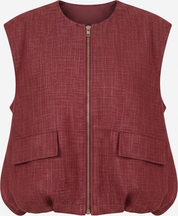 Gilet 'Jade' WEARABLE STORIES en rouge : devant