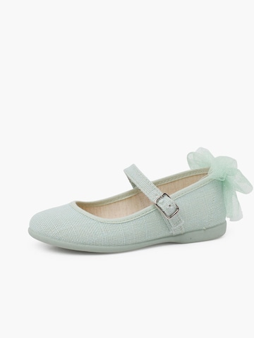 Ballerines Pisamonas en vert : devant