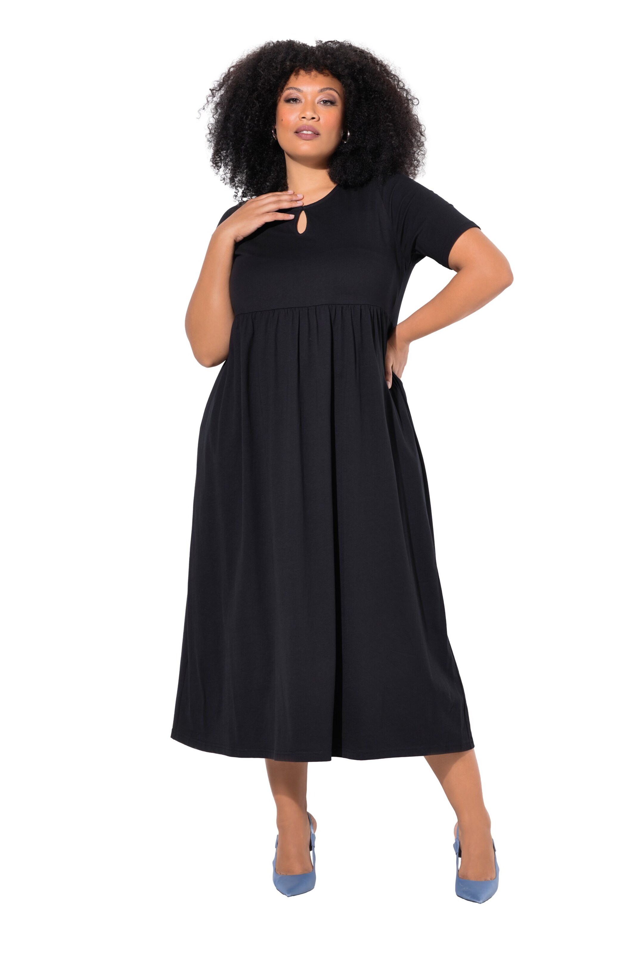 Ulla Popken Jurk in Zwart: voorkant