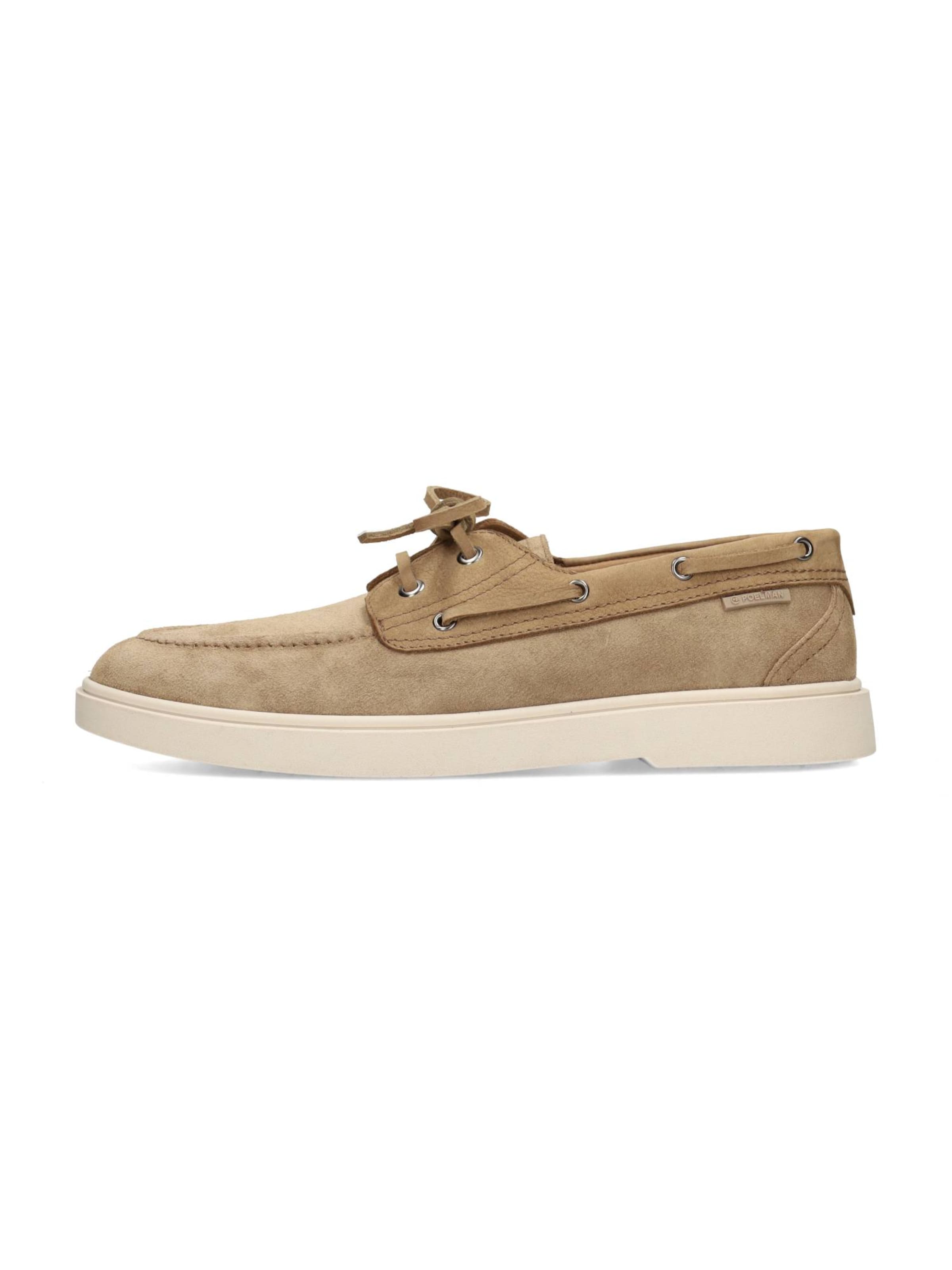 PS Poelman Mocassins 'Liam' in Beige: voorkant
