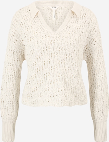 OBJECT Petite Sweater 'CAROLINA' in White: front